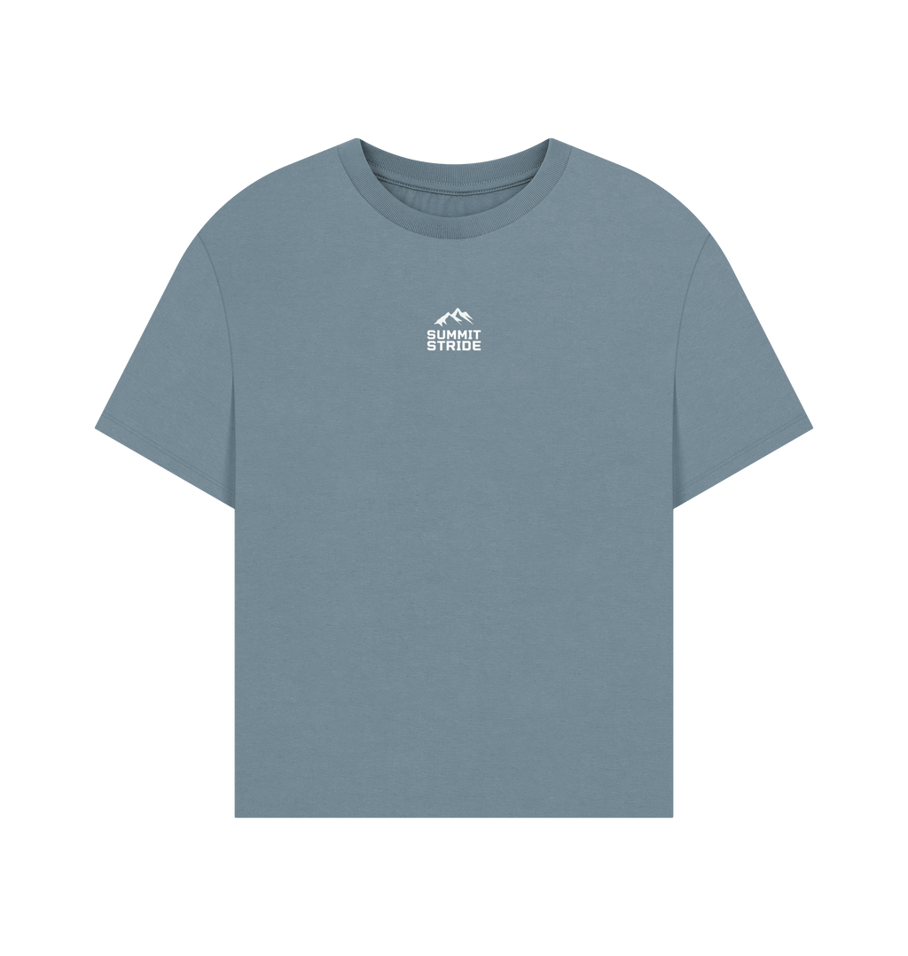 Stone Blue Printed T-shirt Front