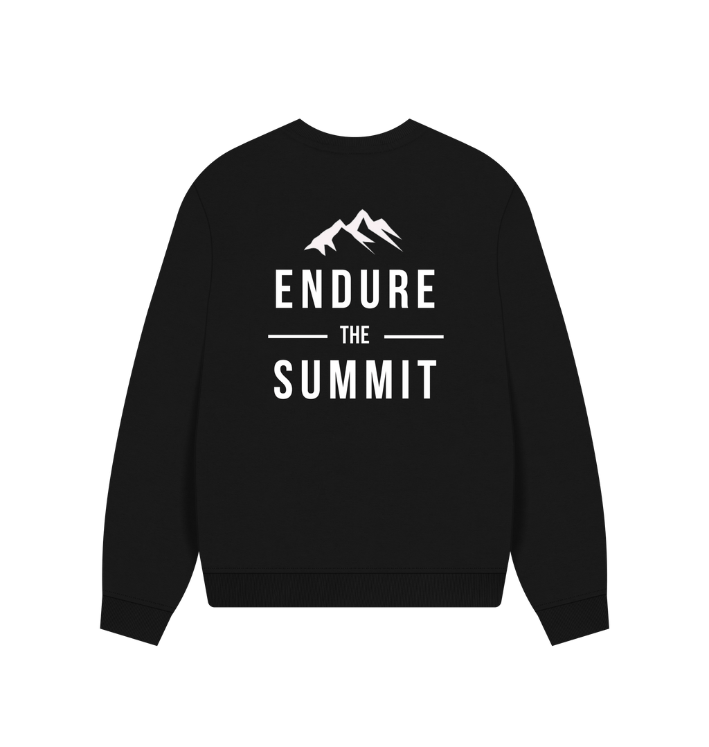 Black Printed Sweater Back