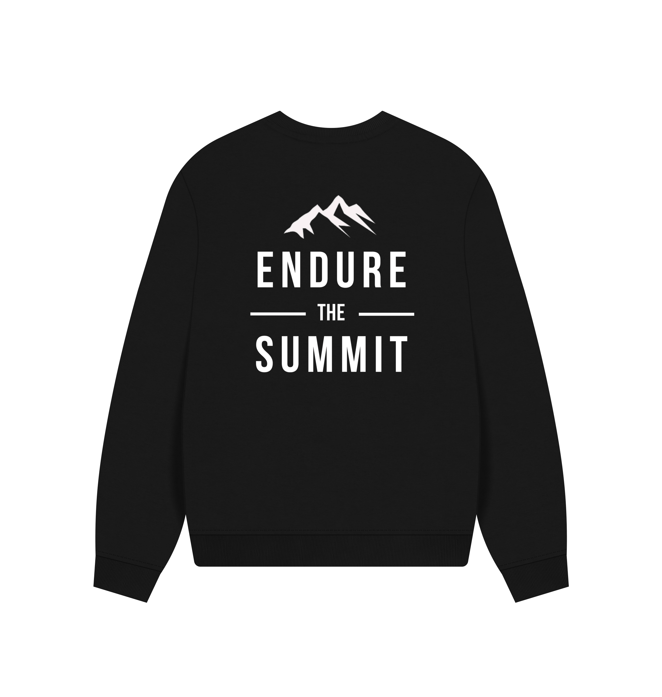 Black Printed Sweater Back
