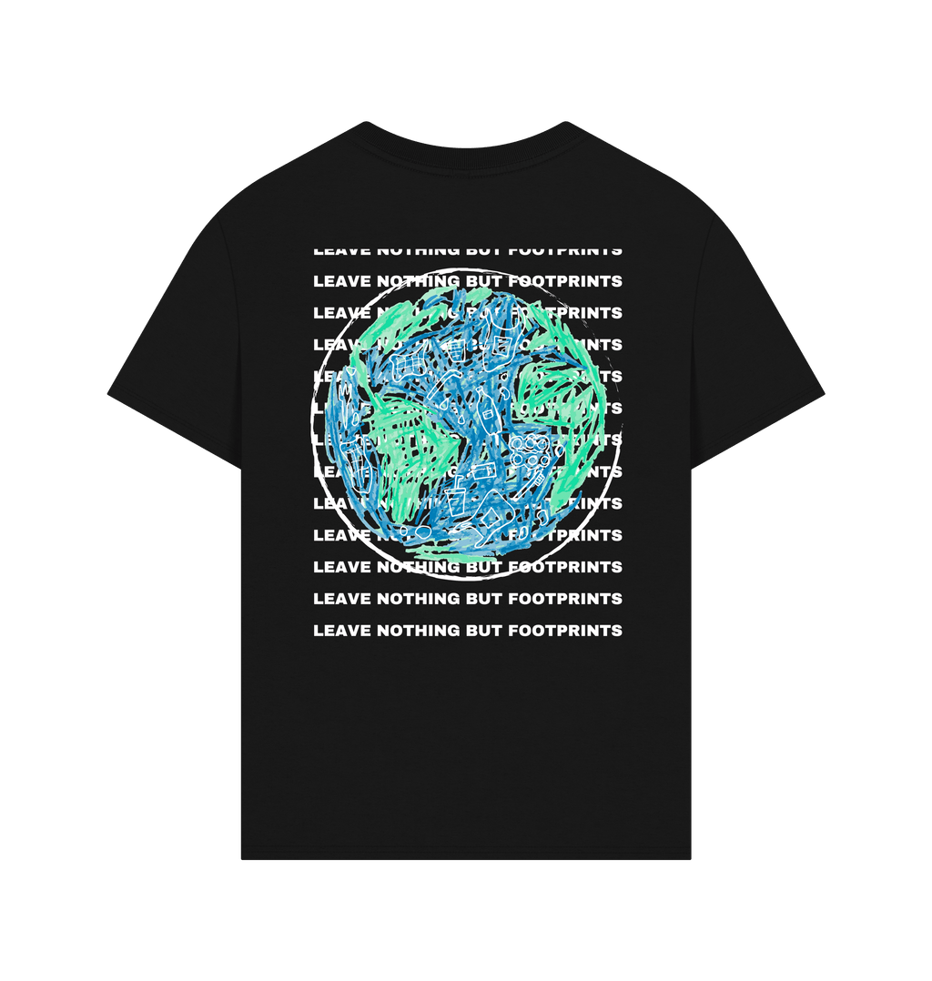 Black Printed T-shirt Back