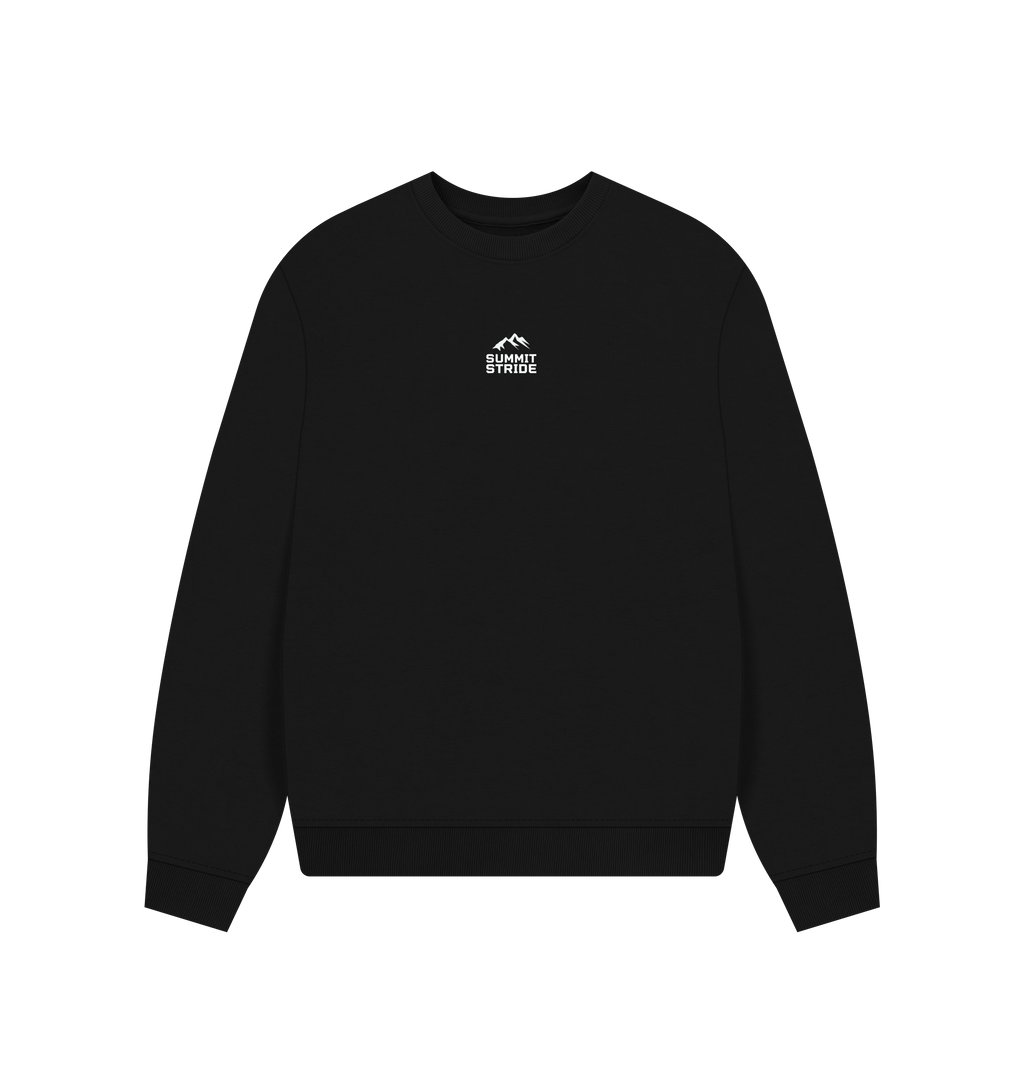 Black Printed Sweater Front