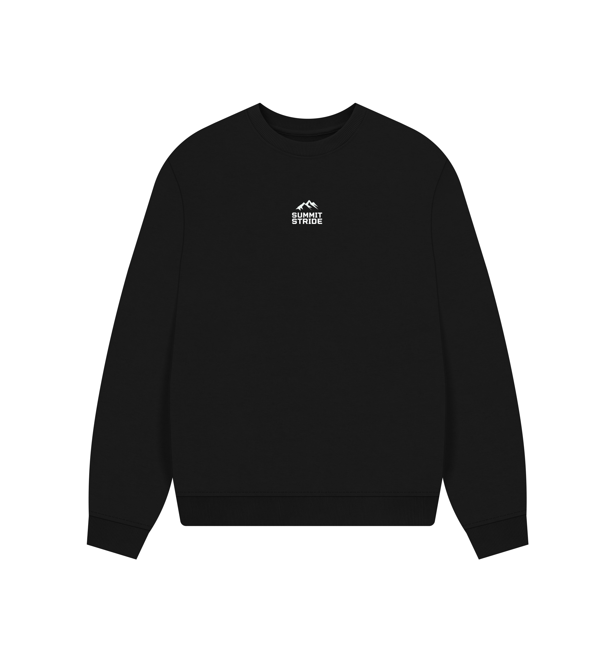 Black Printed Sweater Front