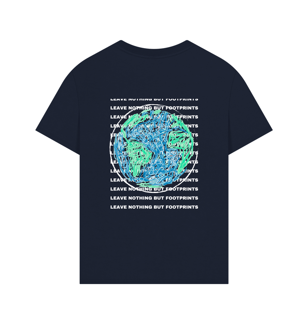 Navy Printed T-shirt Back