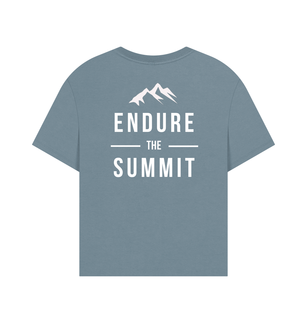 Stone Blue Printed T-shirt Back