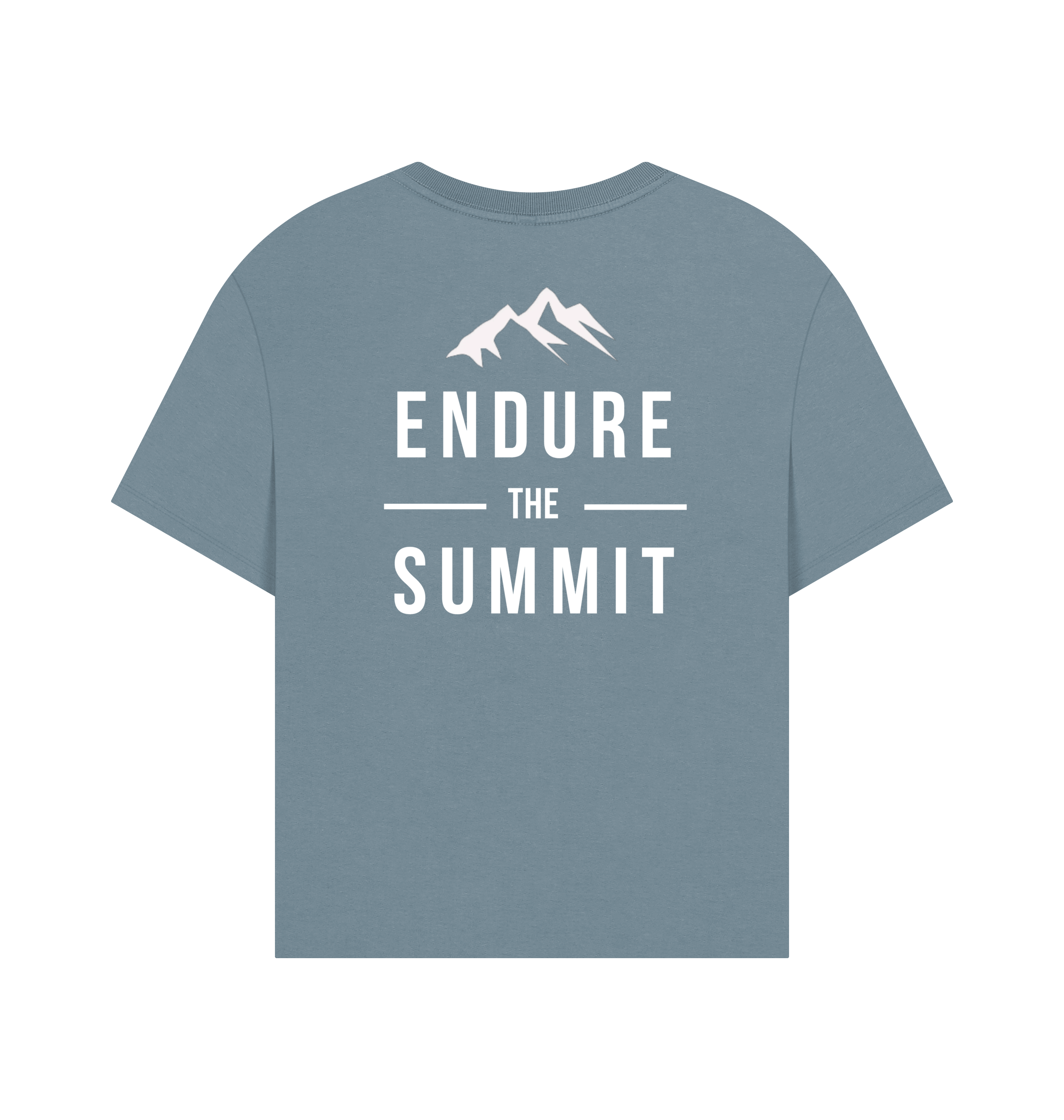 Stone Blue Printed T-shirt Back