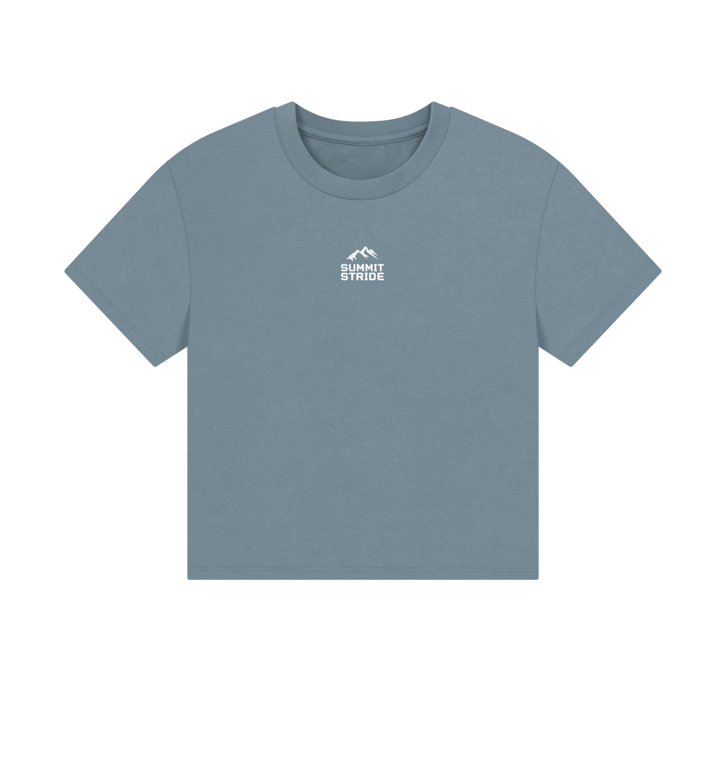 Womens Endure the Summit Boxy T-shirt - Summit Stride