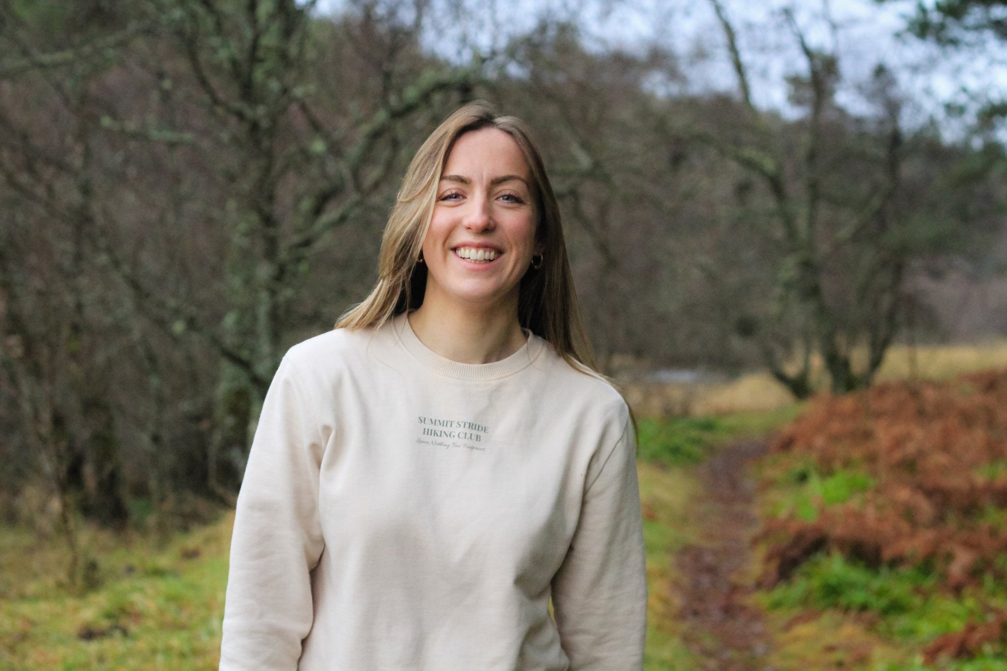 Womens Oversized Hiking Club Sweatshirt - Summit Stride