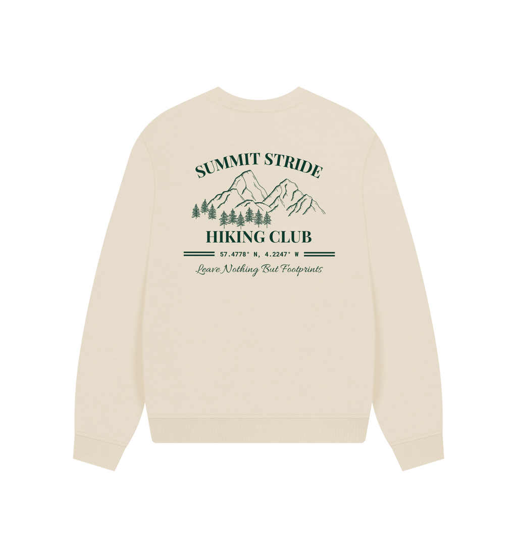Womens Oversized Hiking Club Sweatshirt - Summit Stride