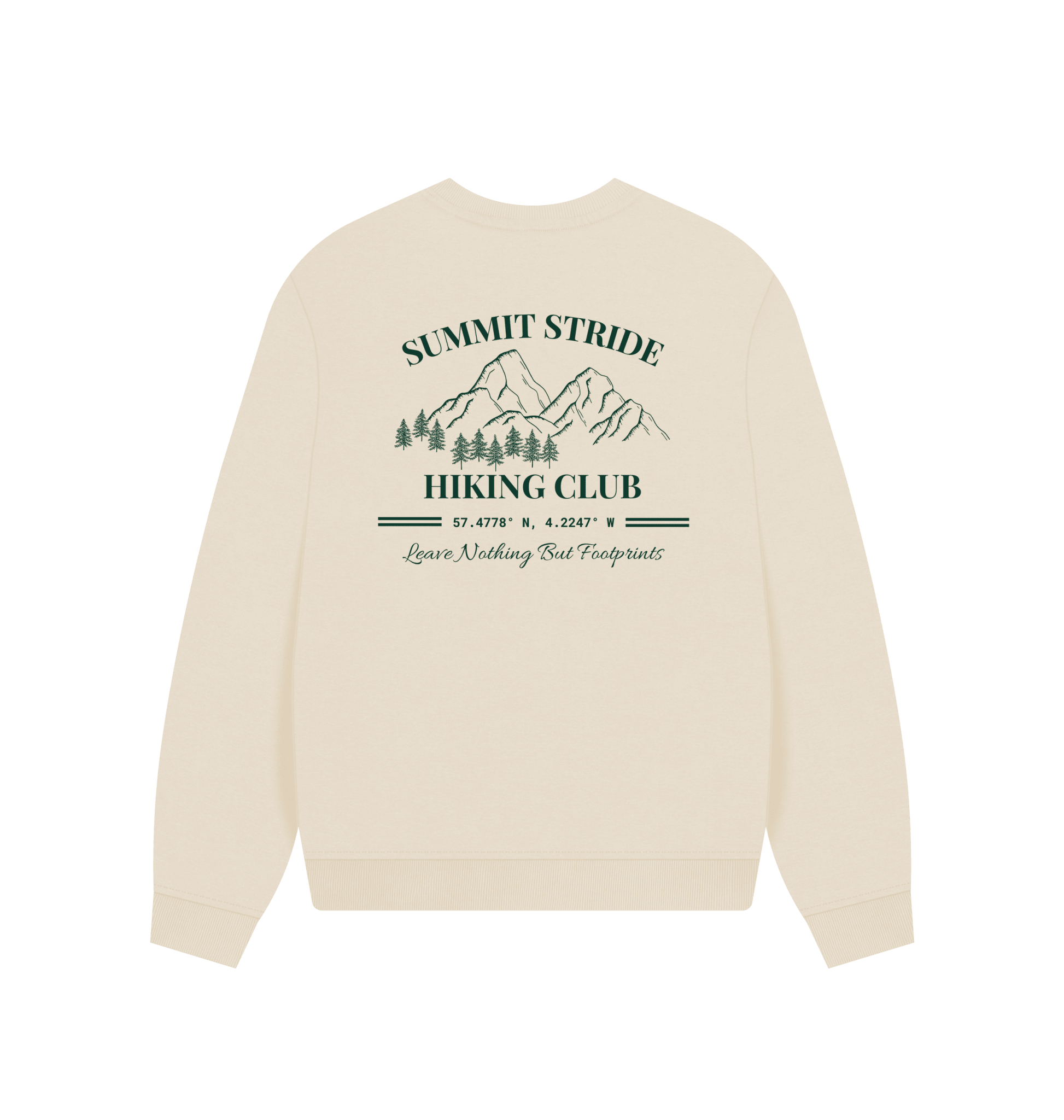 Womens Oversized Hiking Club Sweatshirt - Summit Stride
