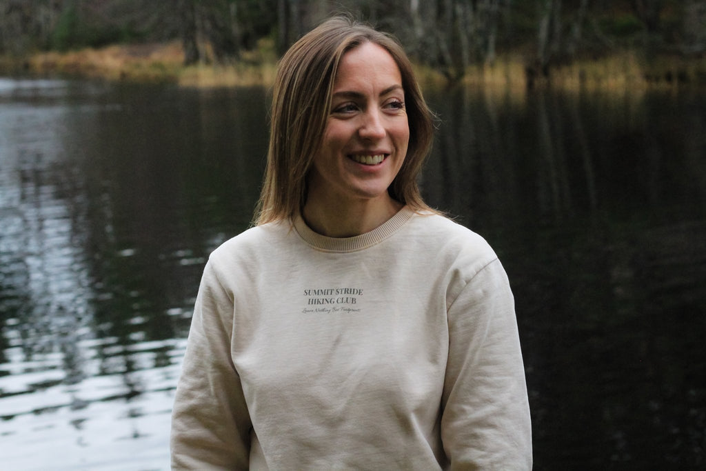 Womens Oversized Hiking Club Sweatshirt - Summit Stride