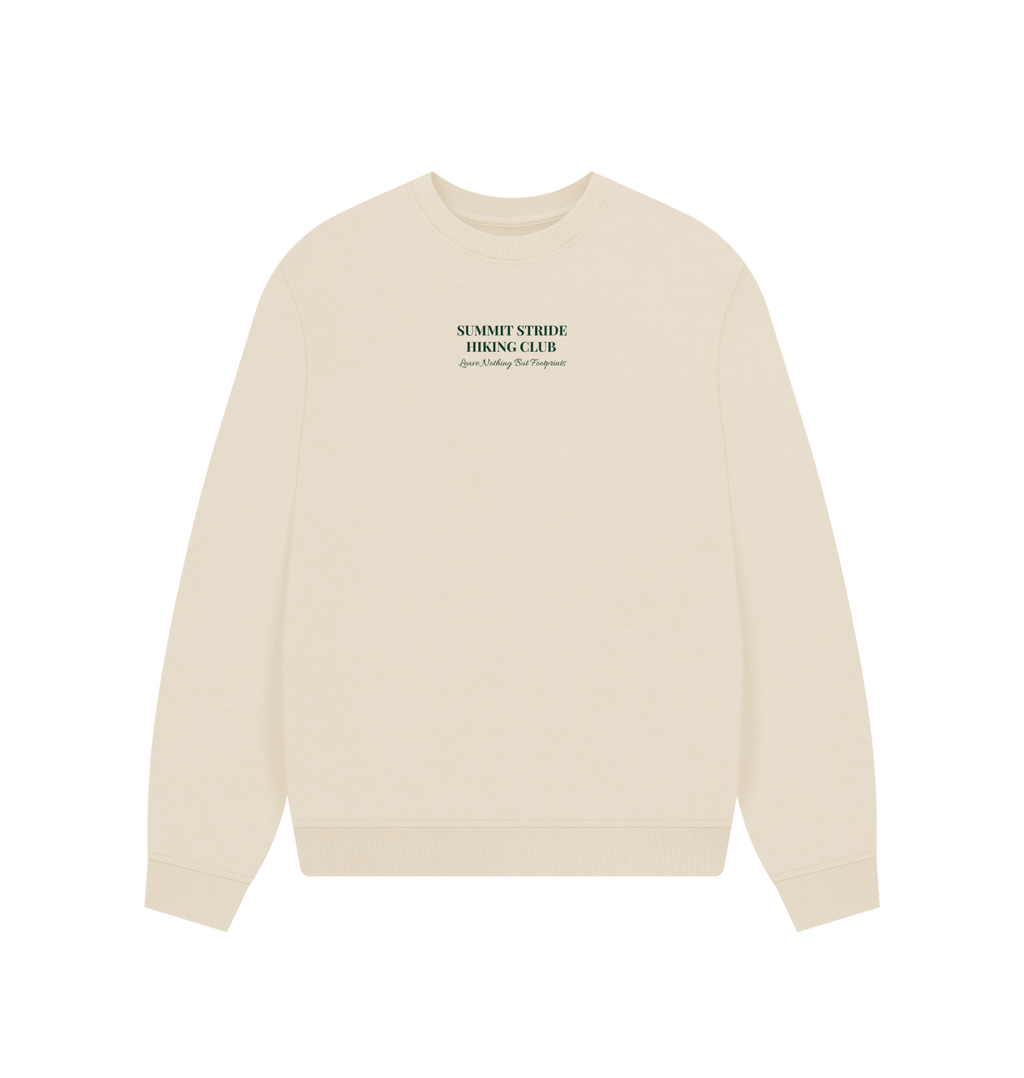 Womens Oversized Hiking Club Sweatshirt - Summit Stride